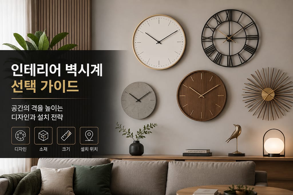 벽시계 인테리어